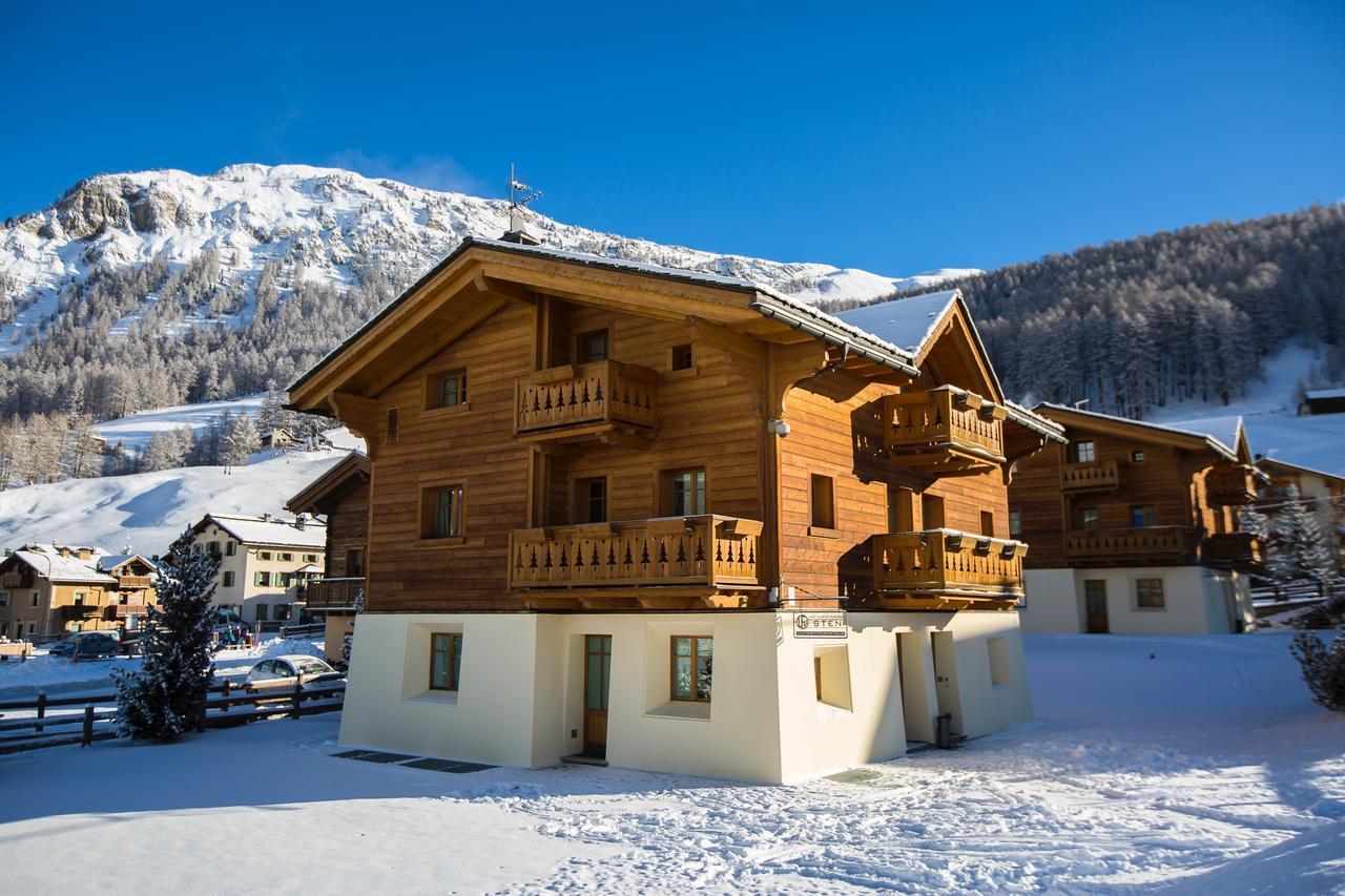 Les Fleurs Bleues Aparthotel Livigno Kültér fotó